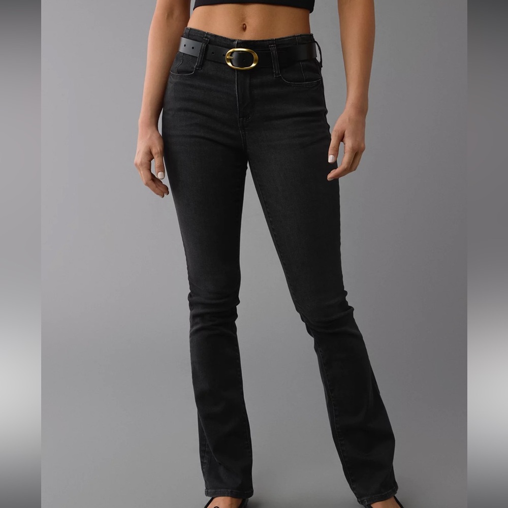 American Eagle Outfitters Black Straight Leg Jeans